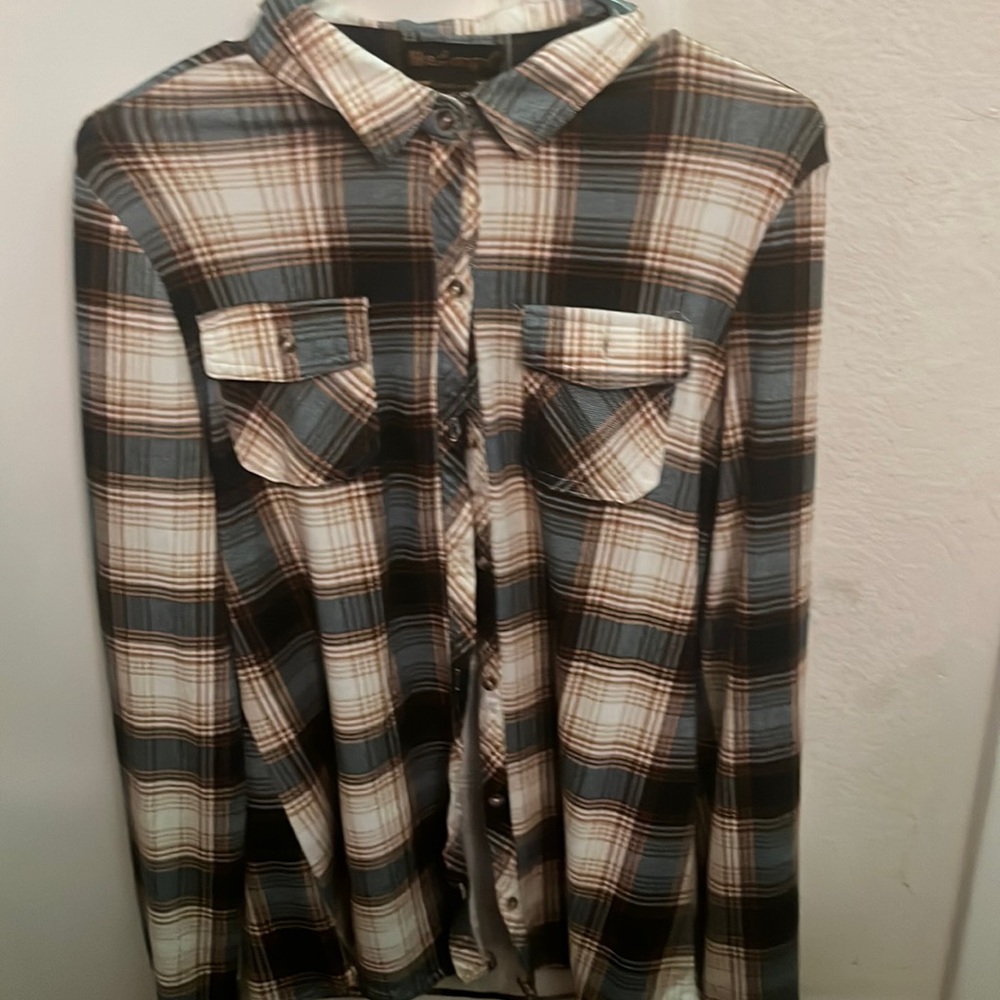 Flannel pull over/jacket